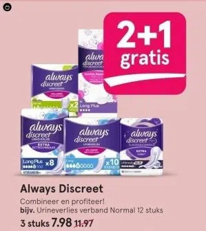 Etos Always discreet aanbieding