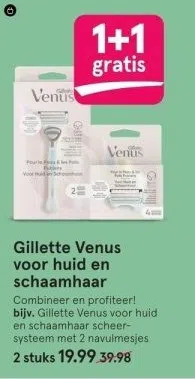 Etos Gillette venus voor huid en schaamhaar aanbieding