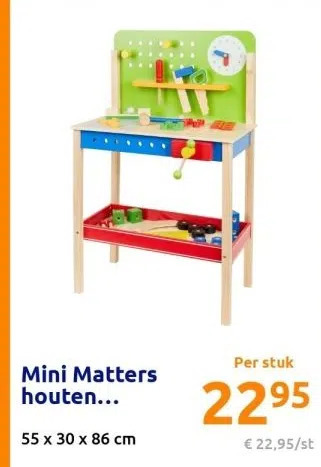 Action Mini matters houten aanbieding