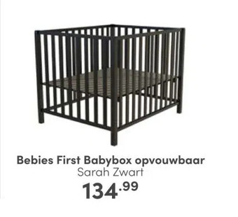 Baby & Tiener Bebies first babybox opvouwbaar aanbieding