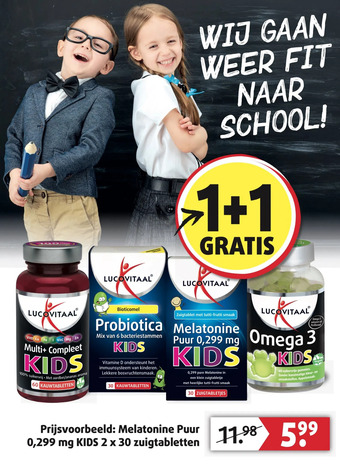 Lucovitaal Melatonine puur aanbieding