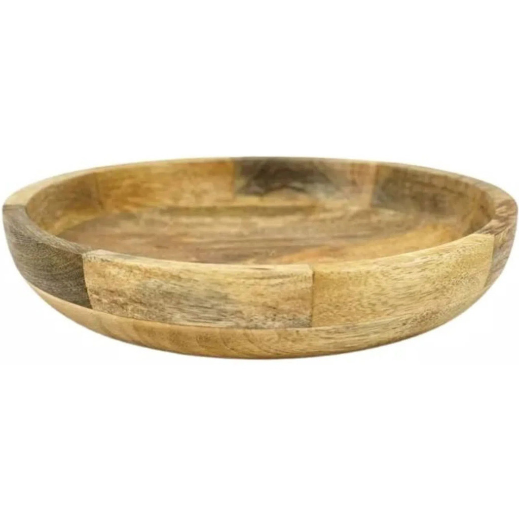 Home accents schaal mangohout 25 cm aanbieding bij Marskramer