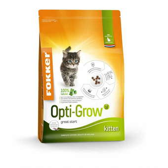 Plein.nl Fokker opti grow kitten kattenvoer aanbieding