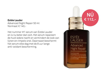 Mooi parfumerie Estée lauder advanced night repair 50 ml aanbieding