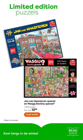 The Read Shop Jan van haasteren special en wasgij destiny special* 1.000 stukjes aanbieding