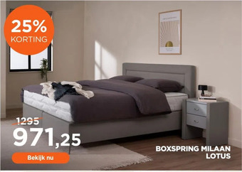 TotaalBED Boxspring milaan lotus aanbieding