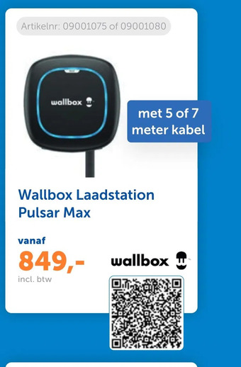 Warmteservice Wallbox laadstation pulsar max aanbieding