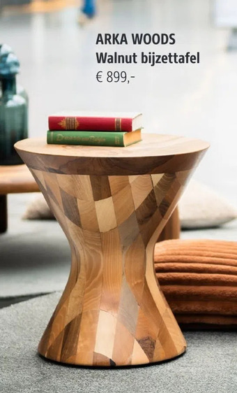 Villa Arena Arka woods walnut bijzettafel aanbieding