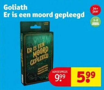 Kruidvat Goliath Er is een moord gepleegd aanbieding