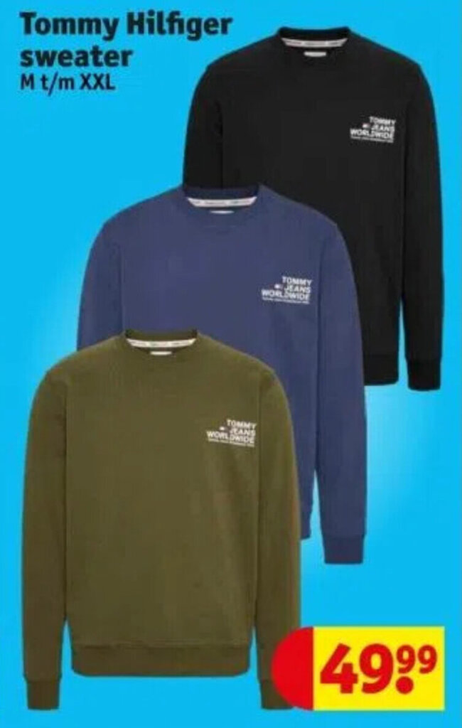 Kruidvat Tommy Hilfiger sweater M t/m XXL aanbieding