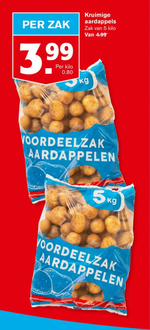 Hoogvliet Kruimige aardappels 5 kilo aanbieding