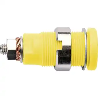 Conrad Schützinger seb 6445 ni / ge veiligheids-labconnector, female bus, inbouw verticaal stift-ø: 4 mm geel 1 stuk(s) aanbieding