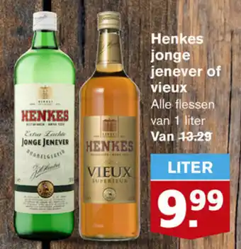 Hoogvliet Henkes jonges jenever of vieux aanbieding