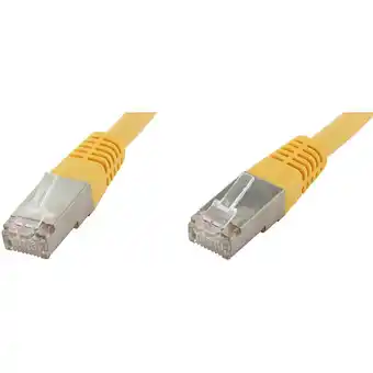 Conrad Econ connect f6tp3ge rj45 netwerkkabel, patchkabel cat 6 s/ftp 3.00 m geel pair afscherming 1 stuk(s) aanbieding