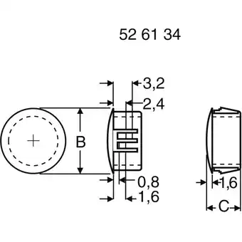 Conrad Pb fastener 430 2654 blindstop montagegat: 14.3 mm plaatdikte (max.): 3.2 mm kunststof wit 1 stuk(s) aanbieding