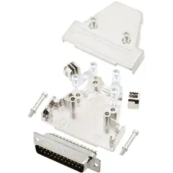 Conrad Tru components tctrim25dmpk 7709664 d-sub male connectorset 180 ° aantal polen: 25 soldeerkelk 1 stuk(s) aanbieding