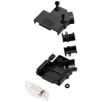 Conrad Encitech d45pk-p-09-dms-w-k 6355-8035-11 d-sub female connectorset 45 ° aantal polen: 9 soldeerkelk 1 stuk(s) aanbieding