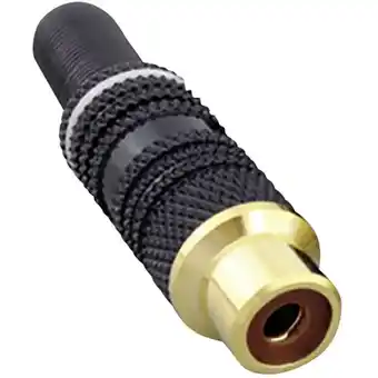 Conrad Tru components 1582638 cinch-connector koppeling, recht aantal polen: 2 mono wit 1 stuk(s) aanbieding