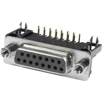 Conrad Econ connect econ connect bu37wb/9 d-sub female connector 90 ° aantal polen: 37 soldeerpennen 1 stuk(s) tray aanbieding