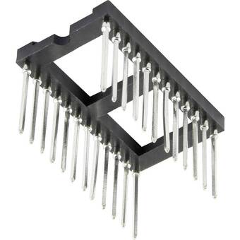 Conrad 1371878 ic-fitting rastermaat: 2.54 mm, 15.24 mm aantal polen: 28 1 stuk(s) aanbieding