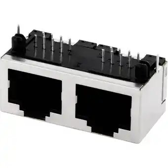 Conrad Econ connect mpu288a meerpoorts 2x rj45 bus, inbouw horizontaal aantal polen: 8 metaal 1 stuk(s) aanbieding