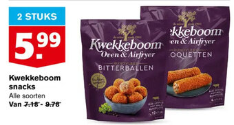 Hoogvliet Kwekkeboom snacks 2 stuks aanbieding