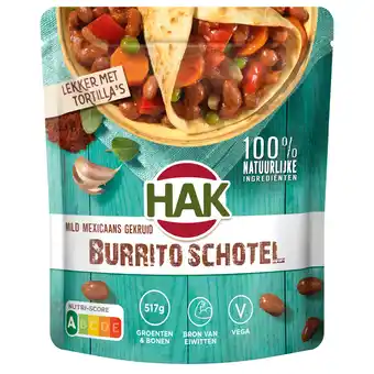 Dekamarkt Hak burritoschotel bonen-groente-saus aanbieding