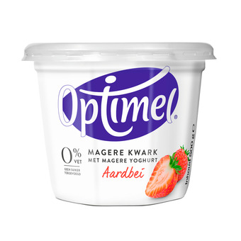 Dekamarkt Optimel magere kwark aardbei aanbieding