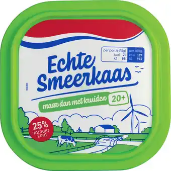 Dekamarkt Echte smeerkaas kruiden 20+ aanbieding