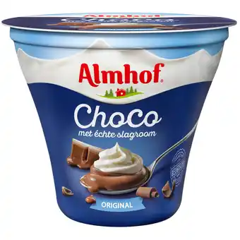 Dekamarkt Almhof choco met slagroom original aanbieding