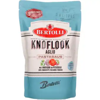 Dekamarkt Bertolli pastasaus in zak knoflook aanbieding