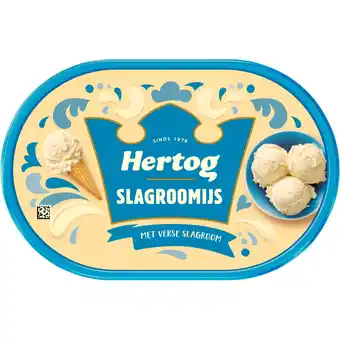 Dekamarkt Hertog slagroomijs aanbieding
