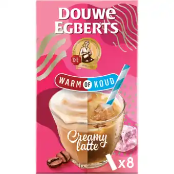 Dekamarkt Douwe egberts oploskoffie creamy latte 8 stuks aanbieding