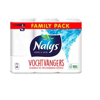 Dekamarkt Nalys keukenpapier 6 rollen vochtvangers aanbieding