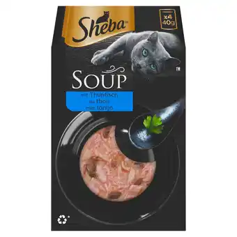 Dekamarkt Sheba kattenvoer soup tonijn 4/1 aanbieding