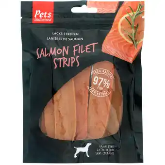 Dekamarkt Pets hondensnacks salmon filet strips aanbieding