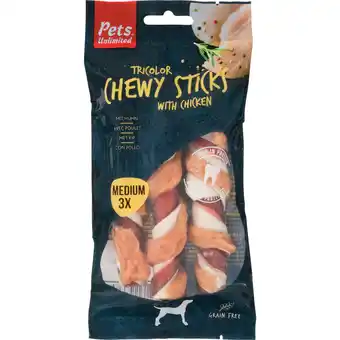 Dekamarkt Pets trio sticks medium aanbieding