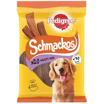 Dekamarkt Pedigree hondensnacks schmackos multi mix 20 stuks aanbieding