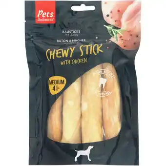 Dekamarkt Pets hondensnacks chewy stick chicken aanbieding