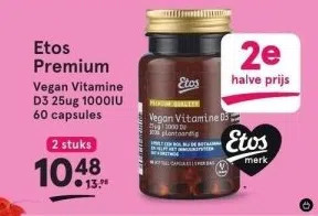 Etos Etos premium vegan vitamine aanbieding