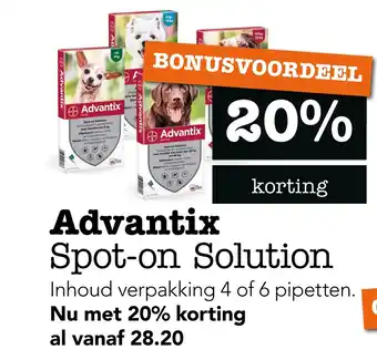 Dierspecialist Advantix Spot-on Solution aanbieding