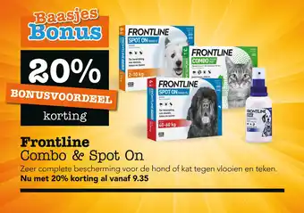 Dierspecialist Frontline Combo & Spot On aanbieding