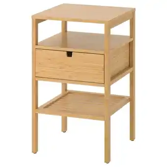 IKEA Nordkisa nachtkastje, bamboe, 40x40 cm aanbieding