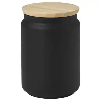 IKEA Eklatera voorraadpot met deksel, zwart, 1.1 l aanbieding
