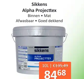 De Verfzaak Sikkens Alpha Projecttex aanbieding