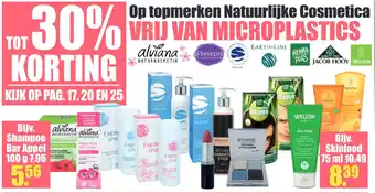 Gezond & Wel 30% korting op topmerken Natuurlijke Cosmetica aanbieding