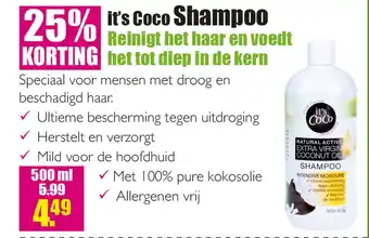 Gezond & Wel it's Coco Shampoo aanbieding