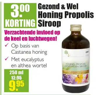 Gezond & Wel Gezond & Wel Honing Propolis Siroop aanbieding