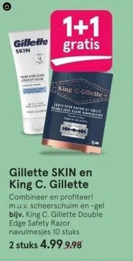 Etos Gillette skin en king c. gillette aanbieding