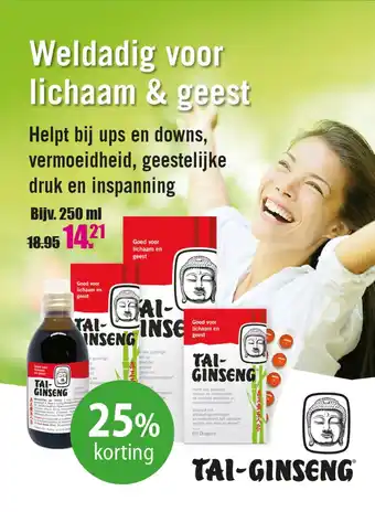 Gezond & Wel Tai-Ginseng aanbieding